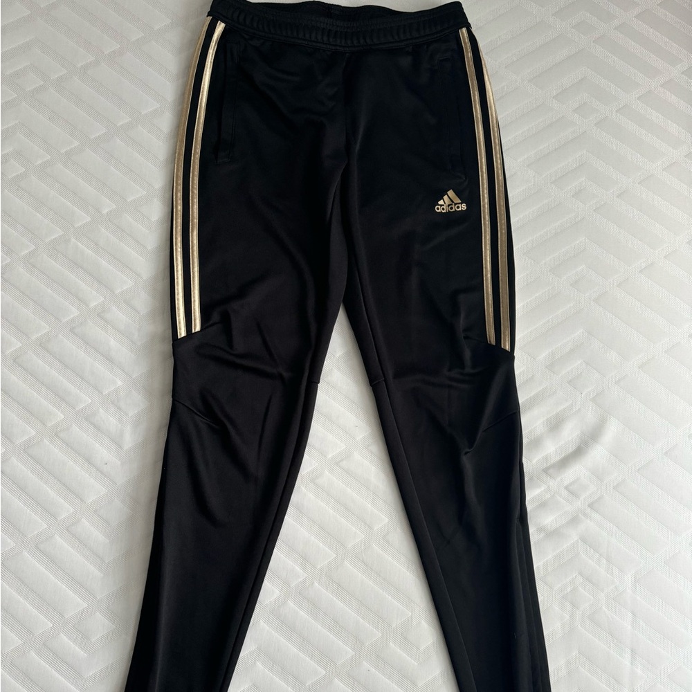 Women Adidas gold track pants